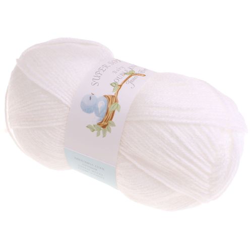 101. 'Super Soft' Baby DK Acrylic - White 4