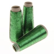 104. Classic Supported Lurex - Emerald Green / Black 5226