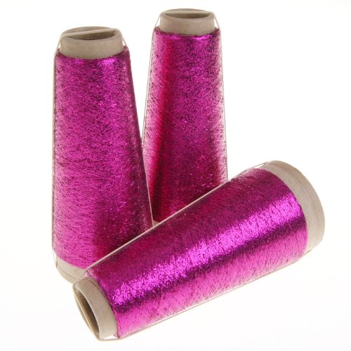 124. Classic Supported Lurex - Fuchsia / Natural 7039