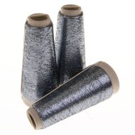 107. Classic Supported Lurex - Gunmetal / Black 5140