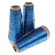 131. Classic Supported Lurex - Peacock Blue / Black 5225