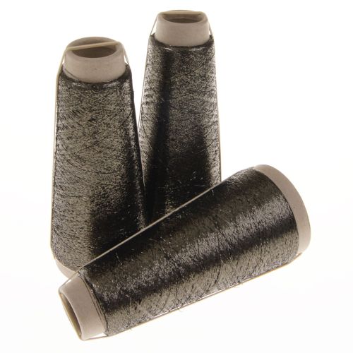 108. Classic Supported Lurex - Steel Grey / Black 5283