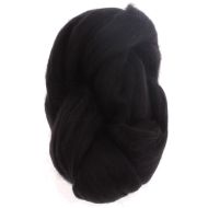 102. Merino Fibre Top - Black  Col Nero