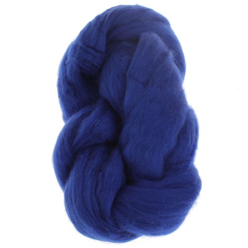 103. Merino Fibre Top - Royal - Col  55Blu