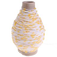 105. Trimming Effect Yarn - 11220 white/yellow 