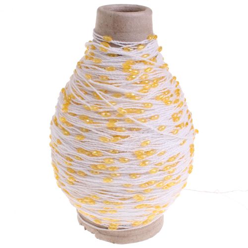 105. Trimming Effect Yarn - 11220 white/yellow 