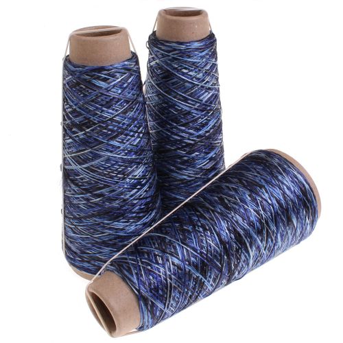 102. Viscose Space Dyed - Jeans Scuro 818